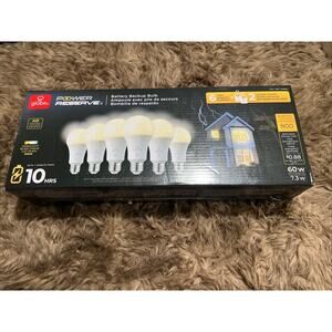Global Electric LED Battery Backup Power Outage Bulb 6 Pack *Open Box*